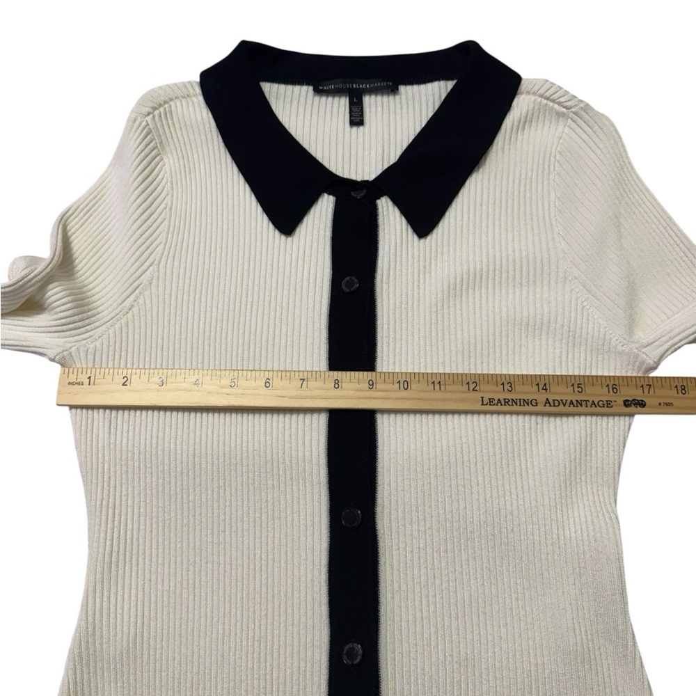 White House Black Market Ribbed Cardigan - Picture 6 of 7